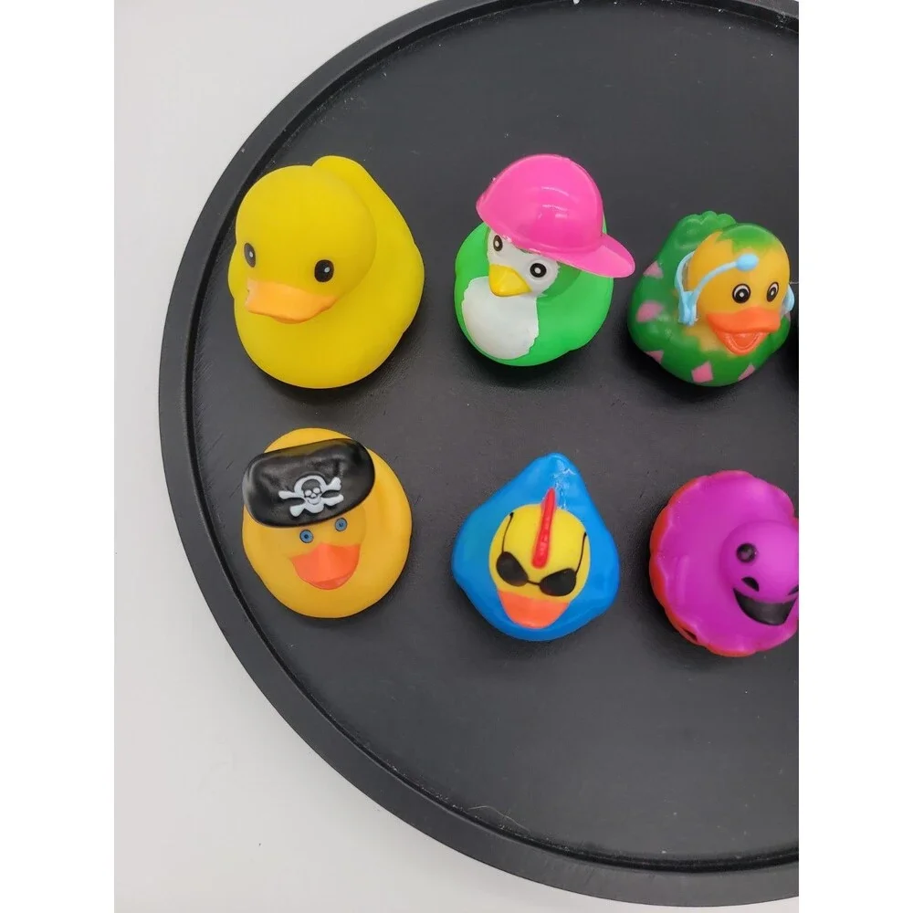 9 lot of Rubber Duckies, Vampire Duck Skull crossbones Cupcake  Duck 2